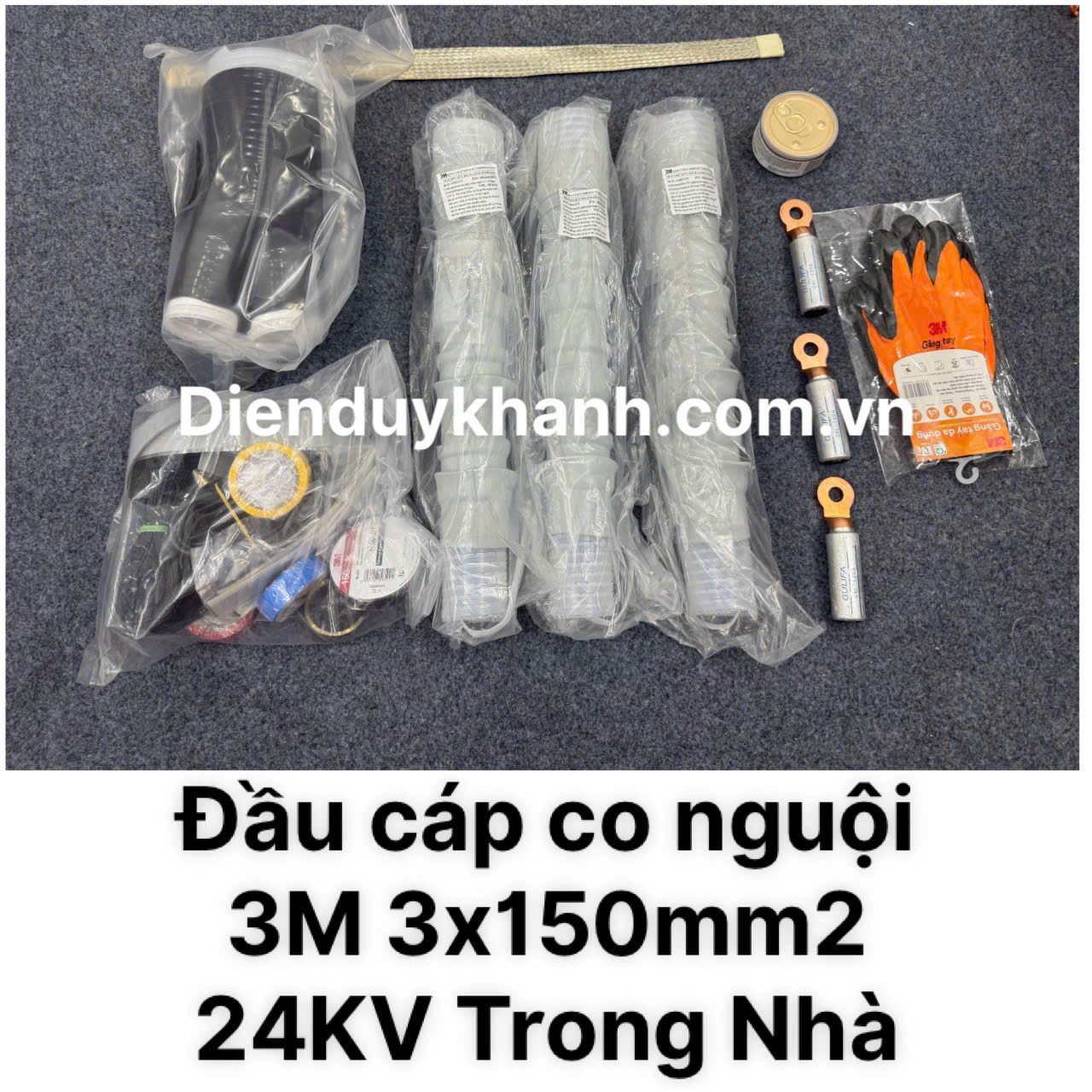 Đầu Cáp Co Nguội Trung Thế Trong Nhà 24KV ID 3C QTII(K)4S-32-150 (3x150mm2)
